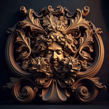 3D model baroque (STL)